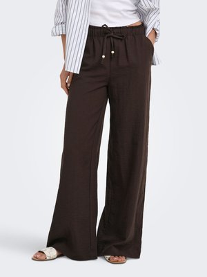 ONLY, HOSE MIT WEITEM BEINSCHNITT ONLEMMIA WEITER BEINSCHNITT HOSE MIT WEITEM - Bukser - coffee bean