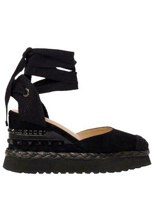 Højhælede pumps - black