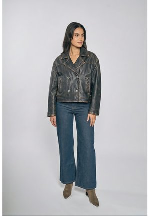 Freaky Nation ABBIE - Kožená bunda - used black