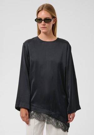 Soaked in Luxury, SLVERONA LACE TEE LS - Blouse - black