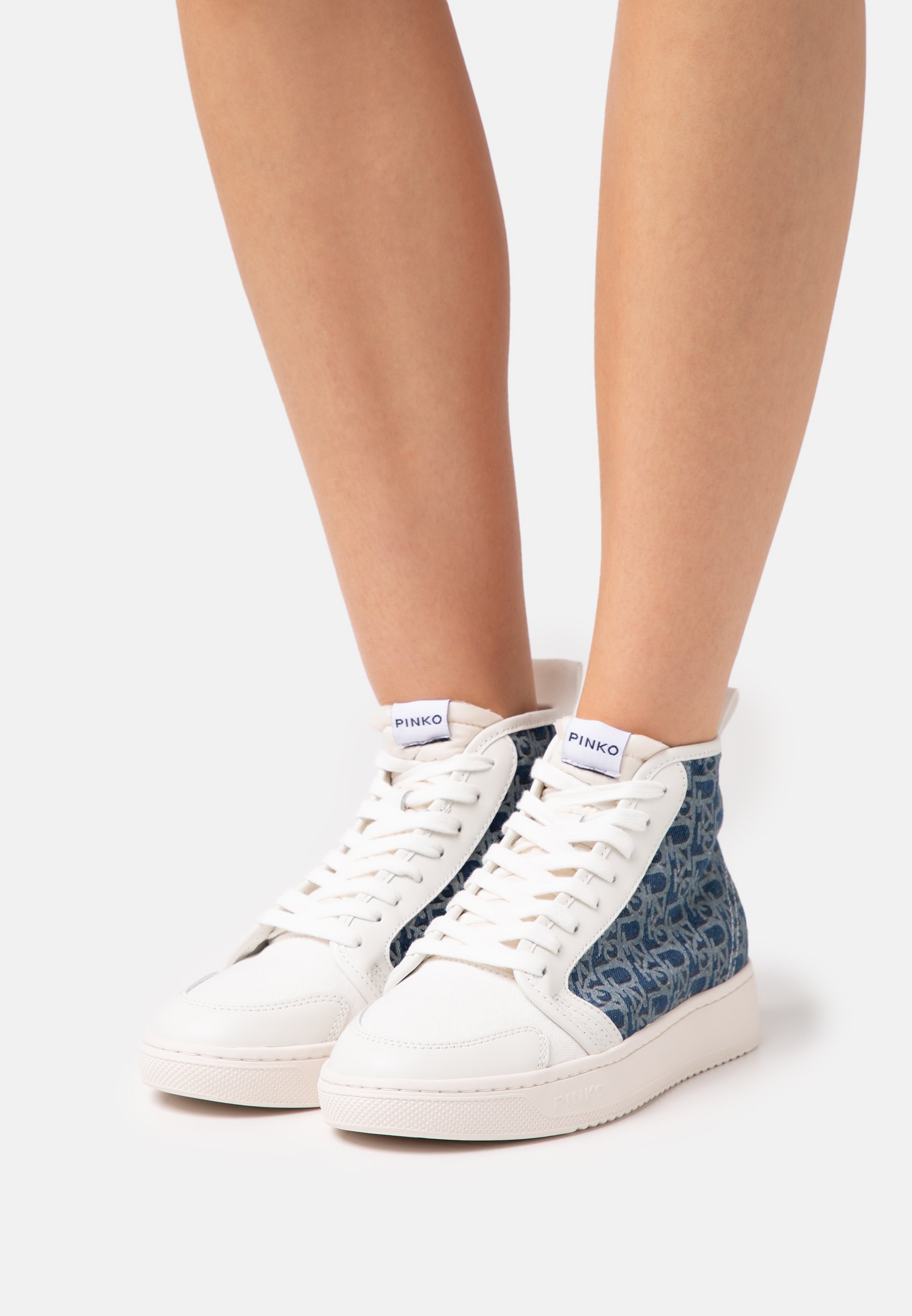 Leather sneakers LIQUIRIZIA Pinko | Silver | Gomez.pl/en