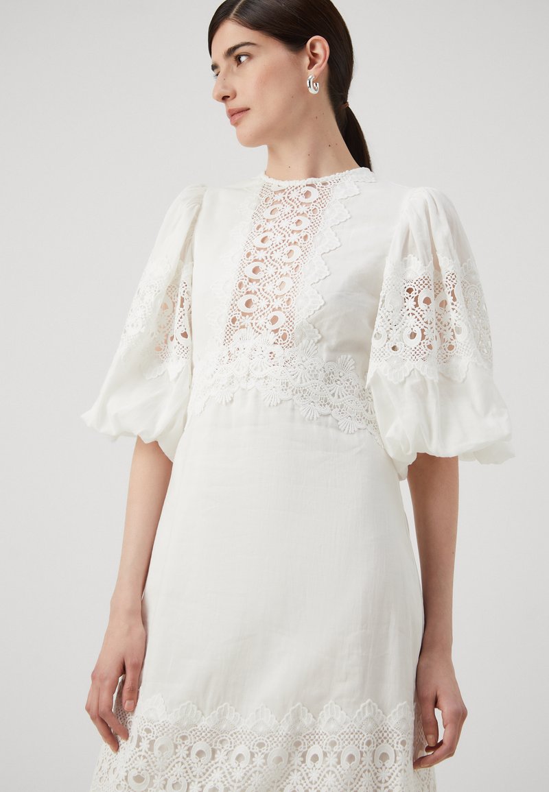 knee length dresses for ladies Clarissa Midi Dress - White Betty main image 1