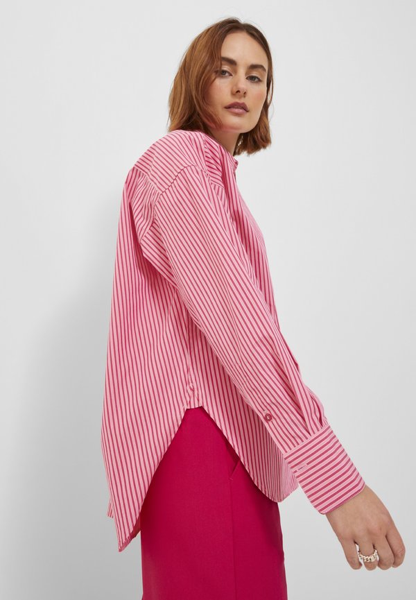 JXJAMIE LS  POPLIN - Button-down blouse - cerise4