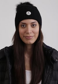 CASH-MERE MIT ZOPFMUSTER UND BOMMEL - Czapka