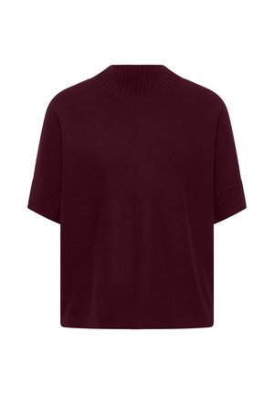 Cecil, DOLMAN PULLOVER MIT TURTLE NECK - T-shirt basic - red wine