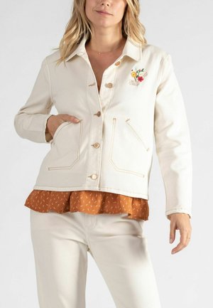 ROMY - Jeansjacke - beige