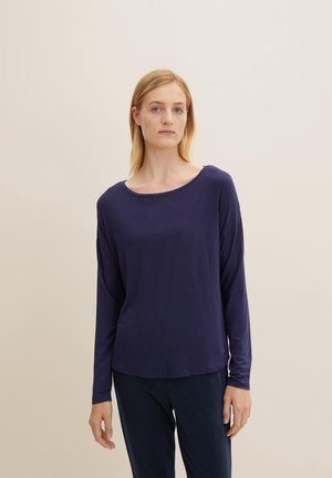 LANGARM - Maglia del pigiama - dark blue uni