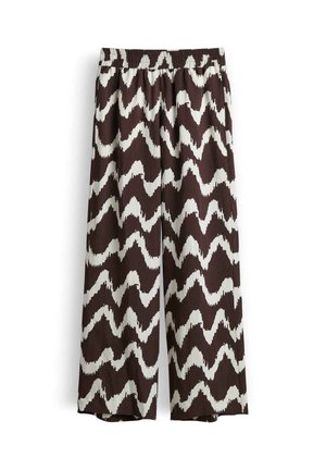 OPUS PANTS, WIDE FIT HIGH RISE - Stoffhose - coffee bean