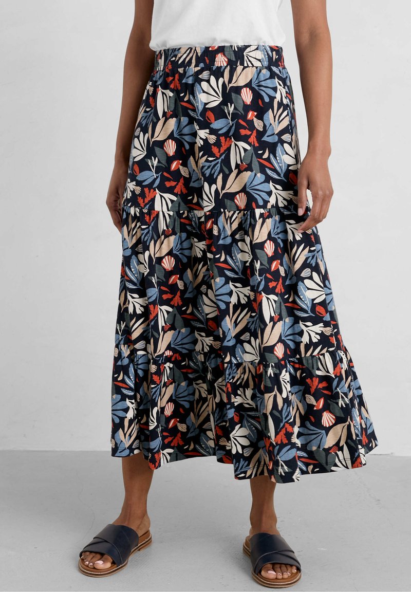 Seasalt Cornwall LINE STROKES Faltenrock collaged sea maritime