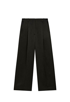 FLOWING WITH PLEATED DETAILS  - Pantalon classique - black