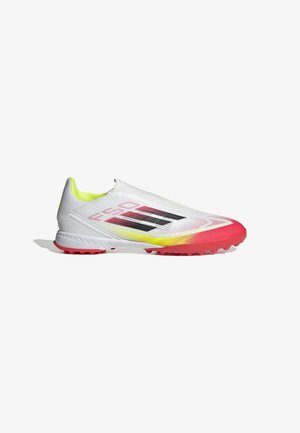 F50 LEAGUE LACELESS TURF - Nogometne kopačke za umjetnu travu - footwear white/core black/solar yellow