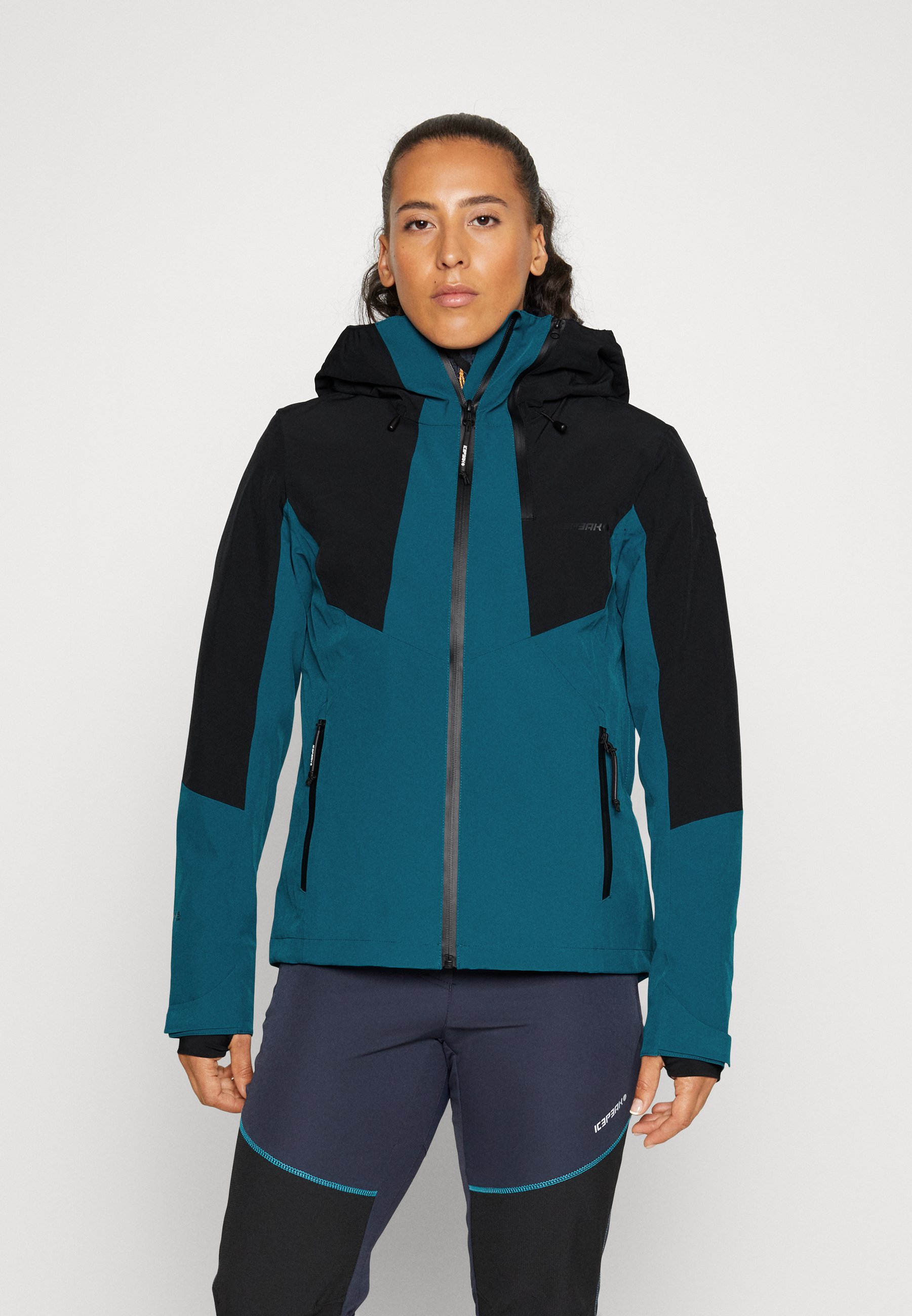 Icepeak Delavan Windbreaker Emerald, Women's, Size: 16, Blue