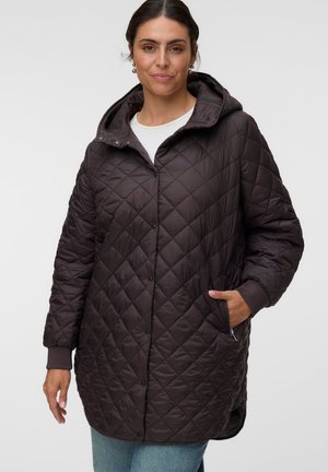 Vero Moda Curve, VMHAYLE HOOD JACKET - Леко яке - chocolate torte