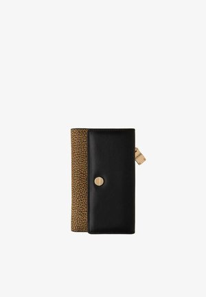 Borbonese, MEDIUM WALLET WITH FLAP - Wallet - op natural