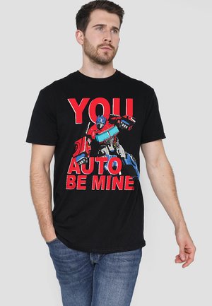 TRANSFORMERS VALENTINE S DAY YOU AUTO BE MINE - T-Shirt print - black