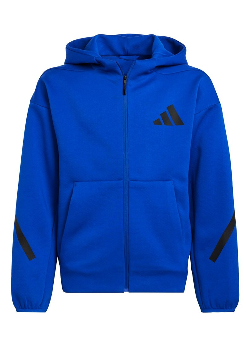 adidas Sportswear Zip-up sweatshirt - royal blue black/blue - Zalando
