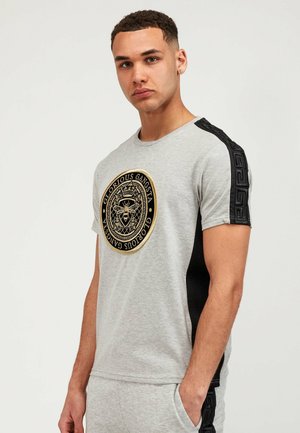 T-shirt con stampa - grey black