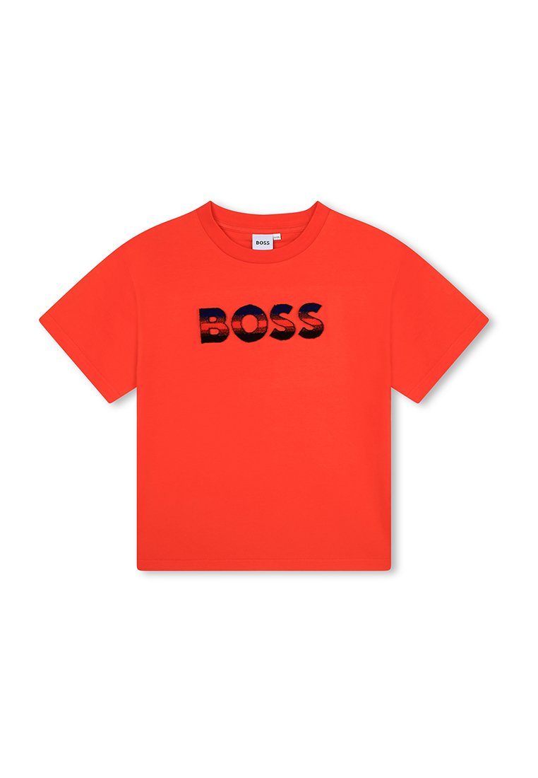 BOSS Kidswear T-shirt print oranje