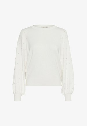 Kaffe, KAKAREN RHINESTONE - Pullover - chalk