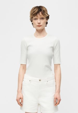 CREW NECK SHORT SLEEVE - T-shirt basique - ivory