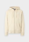 CLUB - Sweatjakke - khaki/white