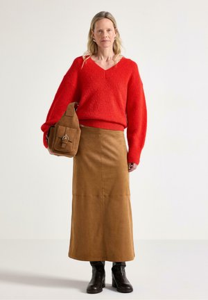 A-snit nederdel - brown