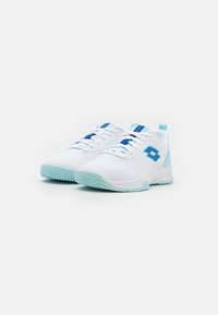 Lotto MIRAGE 700 ALR - Pantofi de tenis pe orice suprafață - all white/pacific blue