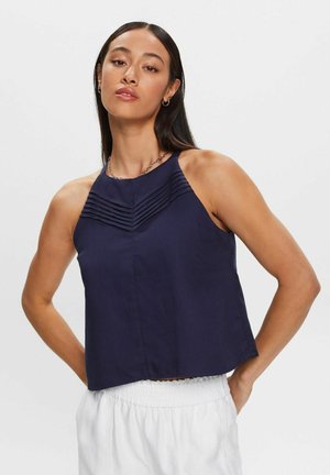 JJXX - Shorts aus Seersucker in Blau gestreift