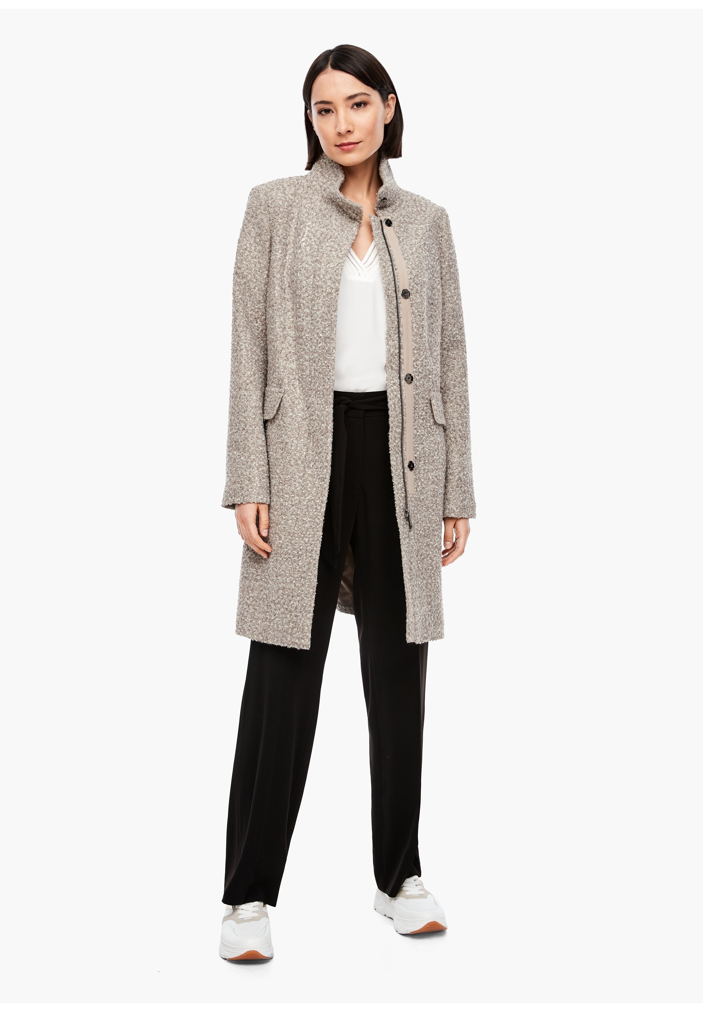 s oliver damen boucle mantel