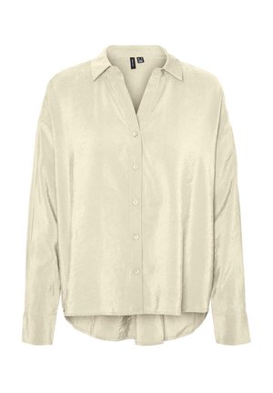 Vero Moda QUEENY LS WVN GA NOOS - Camicia - antique white