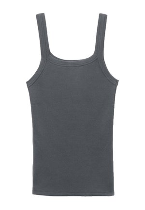 Tezenis, SQUARE NECK RIBBED - Débardeur - grey