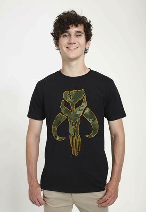 Star Wars STAR WARS: THE MANDALORIAN CAMO MANDO UNISEX - T-shirt z nadrukiem
