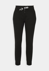 DKNY TWO TONE LOGO DRAWCORD JOGGER - Jogginghose - black