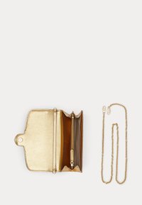 Lauren Ralph Lauren METALLIC STRAW MEDIUM ADAIR CROSSBODY - Cross body bag - modern gold