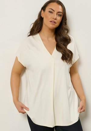 SHORT SLEEVE - Blouse - cream