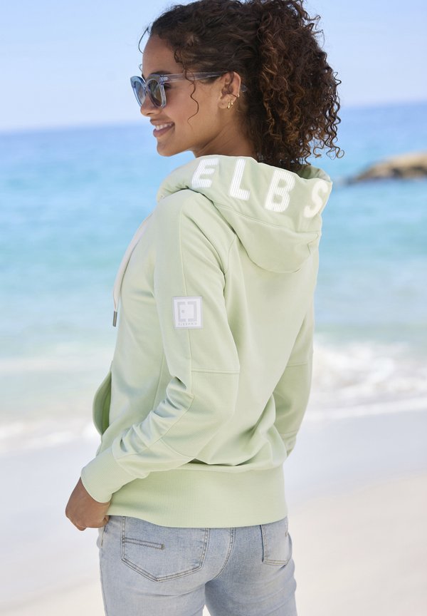 Sweatjacke - pastellgrün