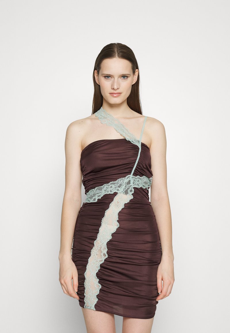 Vaillant BUSTIER DRESS - Φόρεμα από ζέρσεϊ - brown