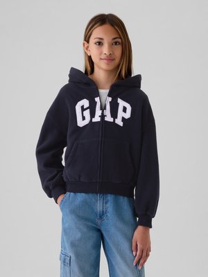 GAP KIDS ARCH LOGO ZIP HOODIE - Fleece jacket - navy uniform