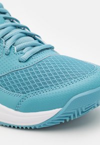 ASICS GEL DEDICATE 8 CLAY - Pantofi de tenis pe zgură - gris blue/white