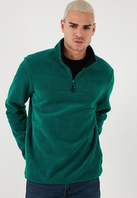 REGULAR FIT - Polárpulóver - green