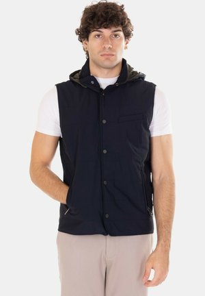 SMANICATO - Gilet elegante - blu