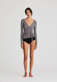 GAI+LISVA ANNE WRAP  - Tops - dark gull grey