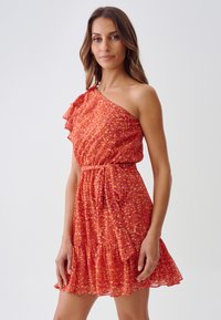 TUSSAH LIZZIE - Koktel haljina / svečana haljina - red lurex abstract