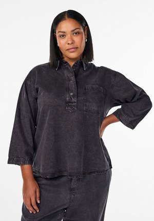 LOCKERES MIT 3/4-ÄRMELN - Bluse - grey denim