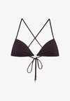 BIKINI TOP WITH APPLIQUÉS - Haut de bikini - brown