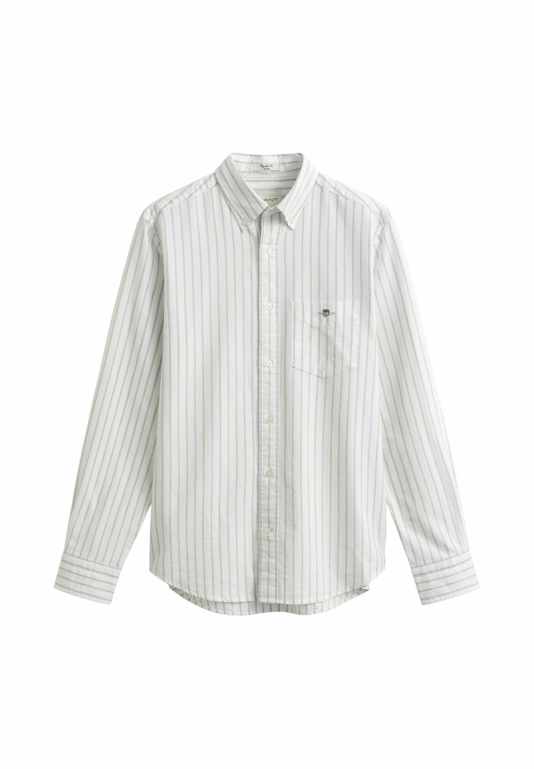 GANT STRIPED CLASSIC OXFORD - Košile - white