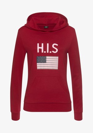 H.I.S, Kapuzenpullover - rot