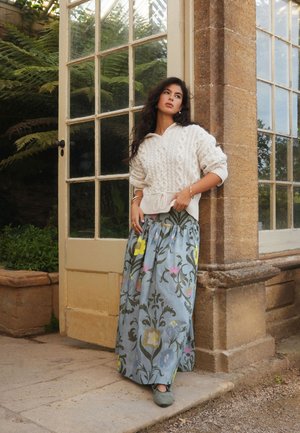 Next, REGULAR FIT - NATIONAL TRUST - Maxirock - light blue floral