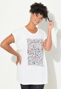 MIAMODA CREW NECK  - T-shirts print - snow white