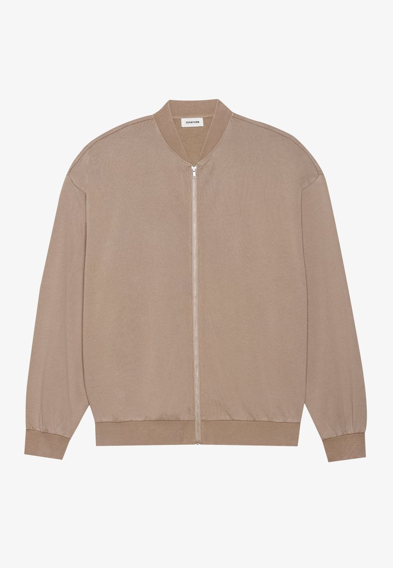 YOURTURN Sweater met rits beige YOURTURN Sweater met rits beige